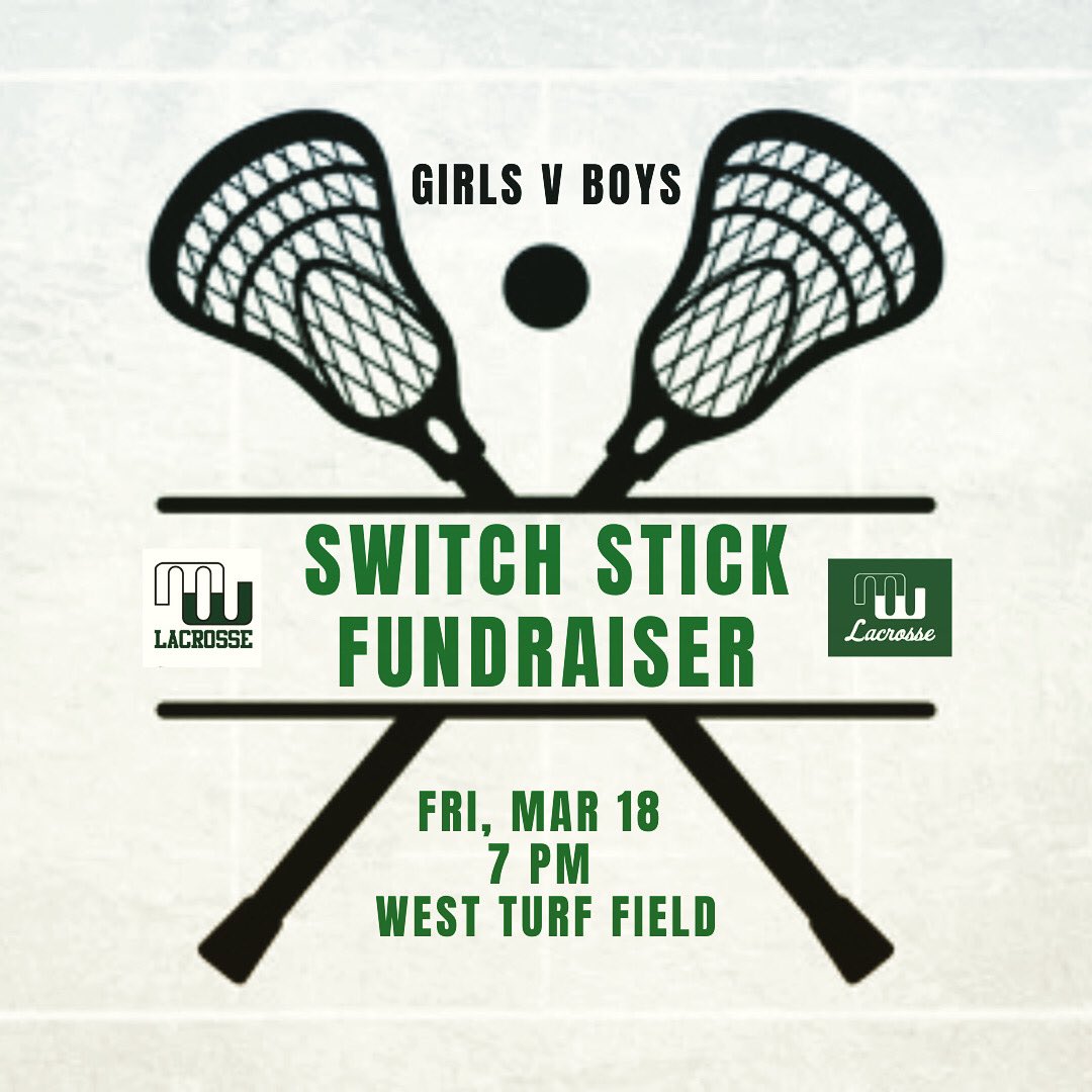 Friday night is the night! Mark your calendar to support both Millard West lacrosse teams. $5 admission and halftime contests.