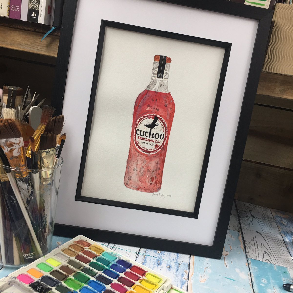 Final images of the paintings for <a href="/BrindleDistill/">BrindleDistillery</a> for their <a href="/CuckooGin/">Cuckoo Gin</a> #gin #distillery #painting