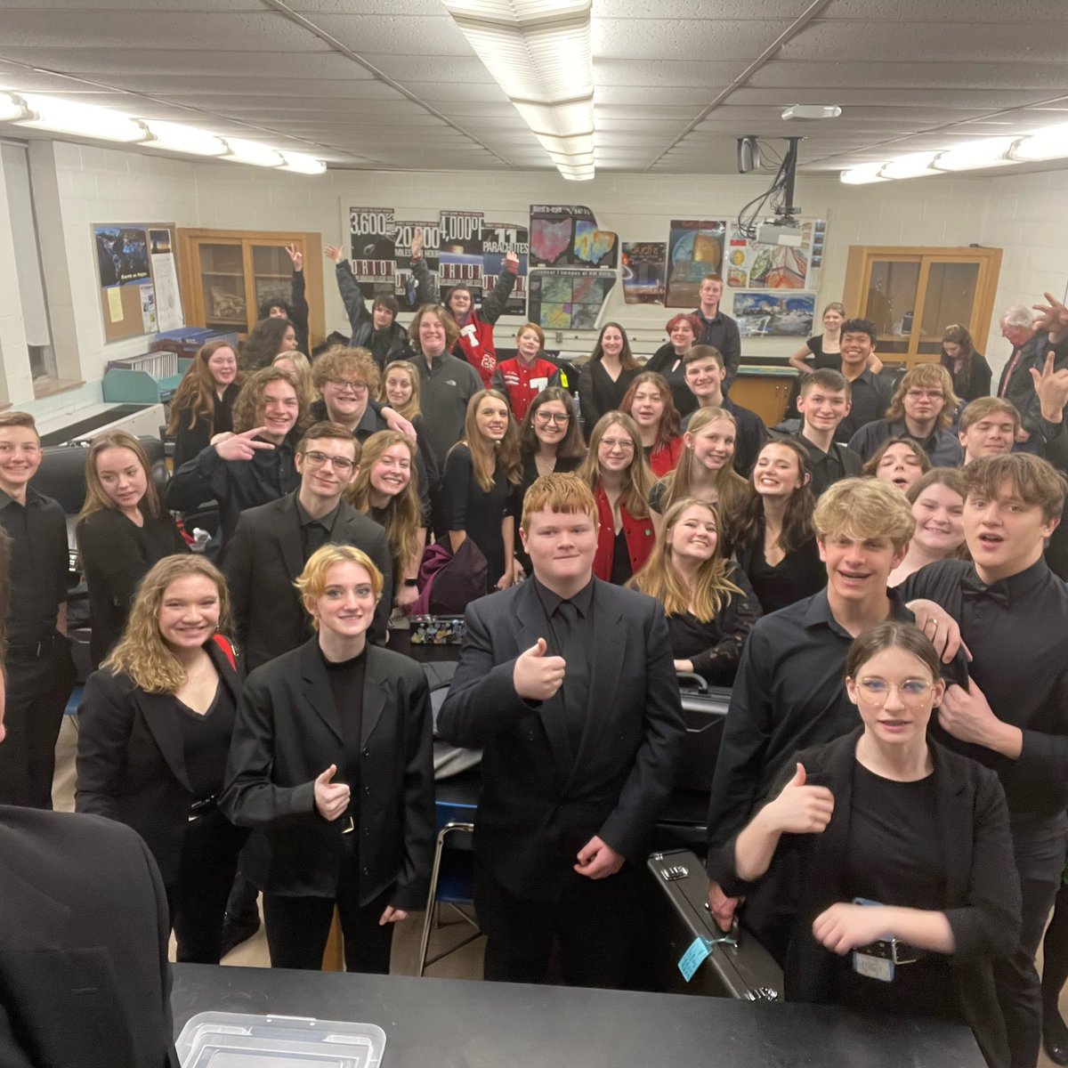 THS Symphonic band earned a superior rating this weekend and also a spot in the OMEA State Contest!