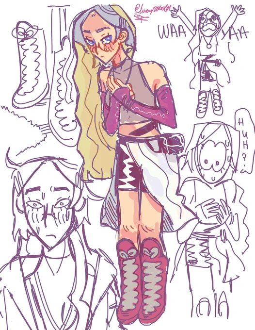 Loki tryin her best it's chunke boots #oc #originalcharacter 