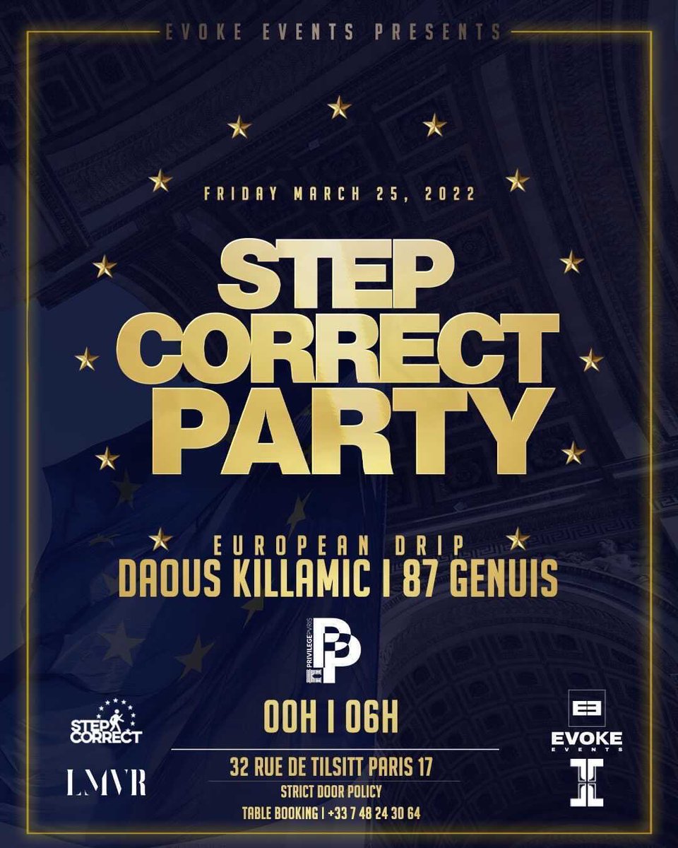 stepcorrectuk's tweet image. 🅿️aris StepCorrect is coming get ready!🇪🇺