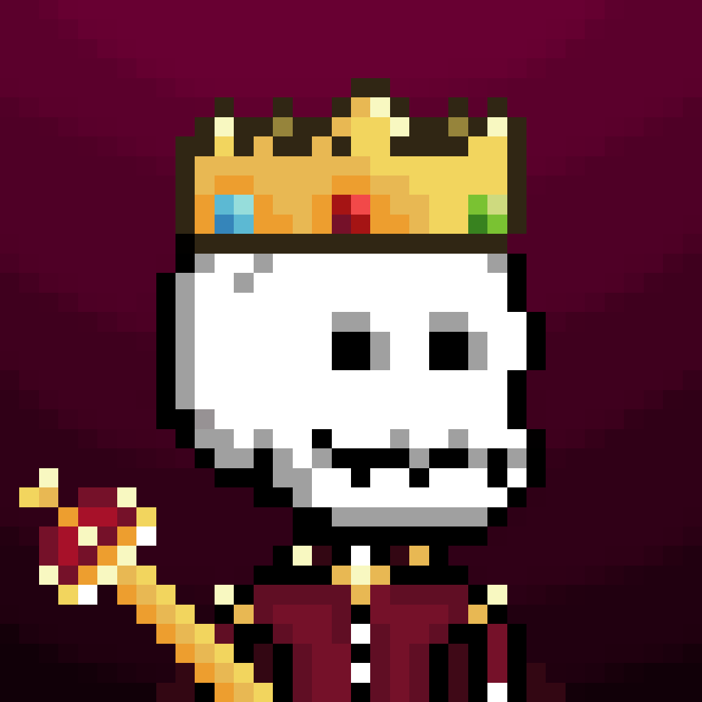 SecretSkellies's tweet photo. 👑The Skellie King Auction will start on Tuesday 15th March at 22:00 UTC and last 24 hours!

Who will own the ruler of Skullingham?💀

Keep your 👀's peeled for the auction link on Tuesday! 💀 

#NEAR #NEARProtocol #MassAdoptionIsNear https://t.co/8MZXPsia7Q