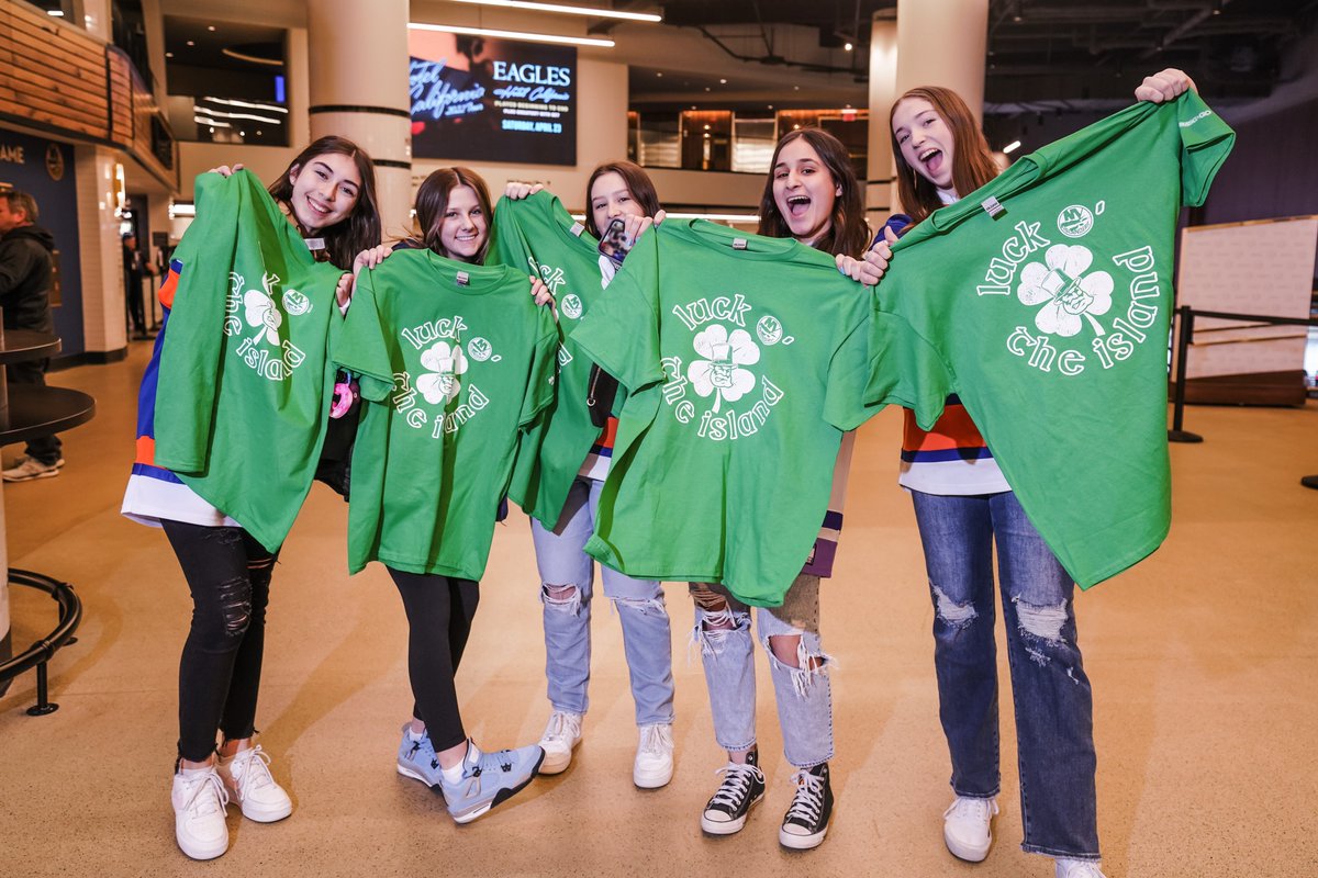 Luck O’ the Island. 

Thanks to <a href="/MSGNetworks/">MSG Networks</a> the first 10,000 fans will be taking home one of these shirts tonight! ☘️