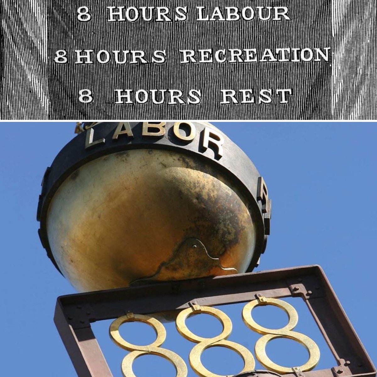 Marcellin's tweet photo. Thanks to the workers in Melbourne in the 1850s, we can all enjoy a well earned break today. Happy Labour Day.

#labourday #eighthourday #thanksstonemasons #restandrelaxtoday https://t.co/4cgHAm4Dvb