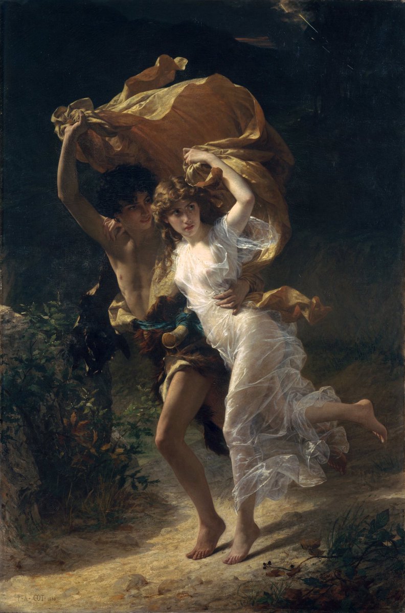 “La tormenta” es una obra del pintor academicista francés Pierre Auguste Cot realizada en 1880.
