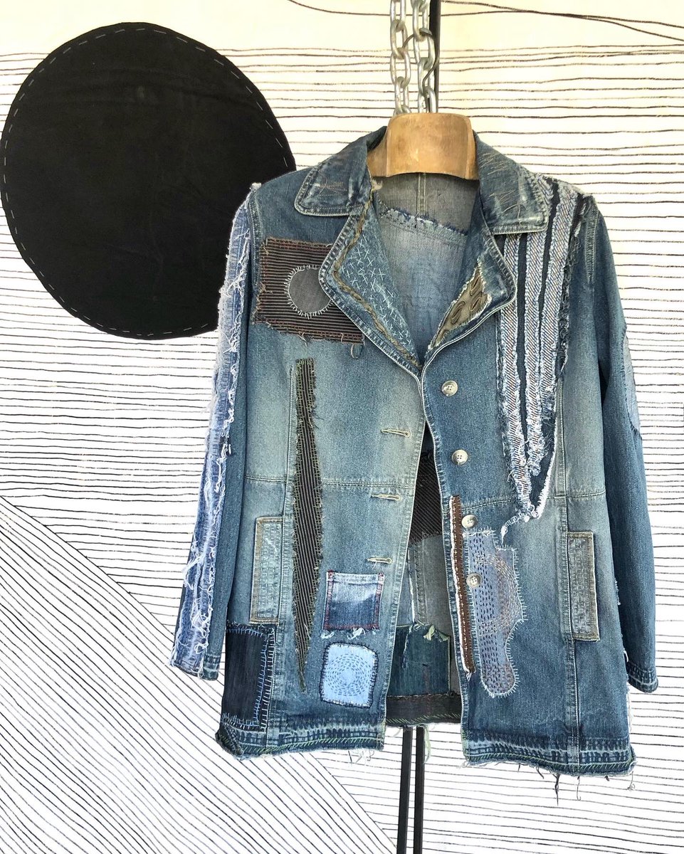 MChakacoco's tweet photo. Boro fashion unique vintage denim patchwork jacket https://t.co/cXhDe2X5pl
