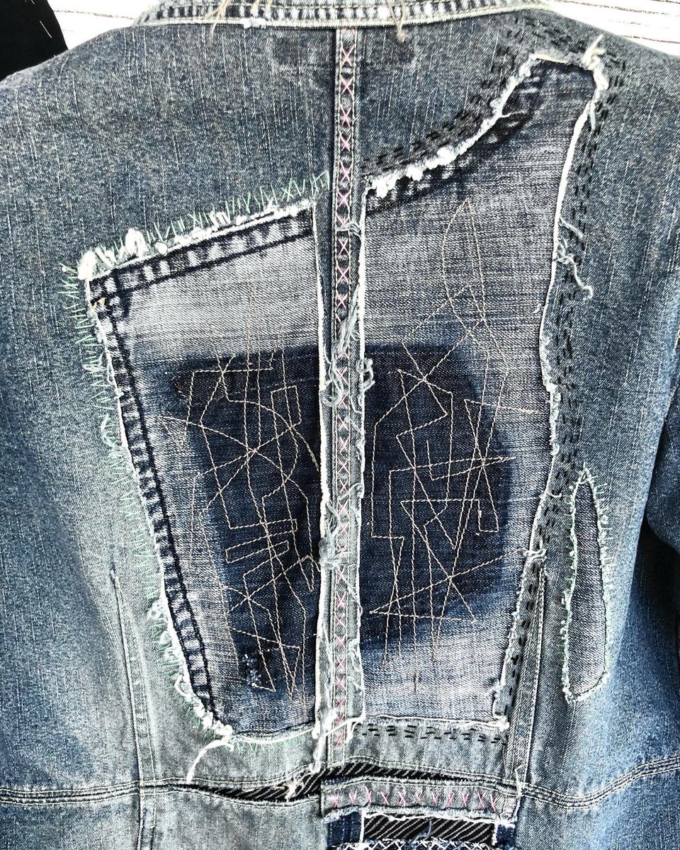 MChakacoco's tweet photo. Boro fashion unique vintage denim patchwork jacket https://t.co/cXhDe2X5pl