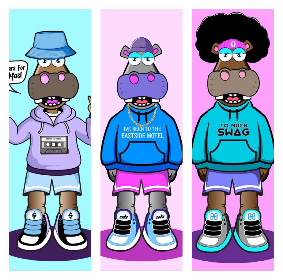 Biggie said “It was all a dream” well for these SWAGGY HIPPOs the dream became reality and everything they do is Juicy to say the least!

Check them out now on <a href="/opensea/">OpenSea</a> 

More to come...👀💙✌️

opensea.io/collection/swa…

#NFTCommmunity #NFT #NFTs #swag #hiphopculture #NFTProject