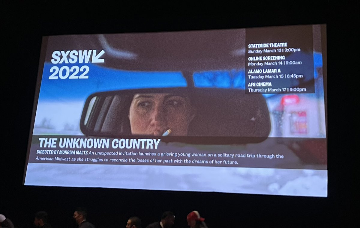 If you are #SXSW2022 my recommendation is to catch THE UNKNOWN COUNTRY starring Lily Gladstone. Just premiered today and it’s great, so you still have time to catch it if you are here.