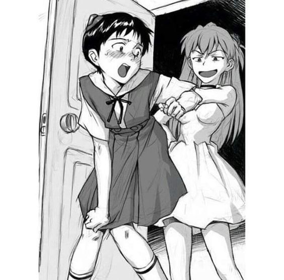 el pibe fan de k-on / la minita fan de berserk