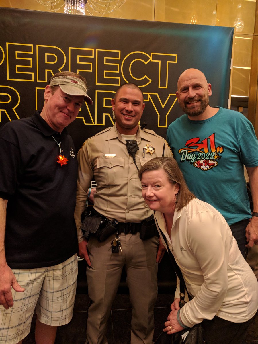 deepzah's tweet photo. Another tip-top trip to #311DAY2022 in the books! Thanks to all of the @311 crew & management on what in my opinion was their best production thus far. @NickHexum @pnut
#respect
ps - Officer Cody requested the Dolby Live assignment months ago so he could listen.
#excitableone https://t.co/Wak8jh1yB6