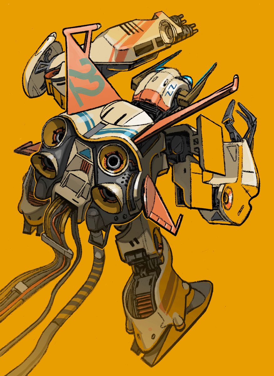 robot mecha no humans science fiction solo orange background open hand  illustration images