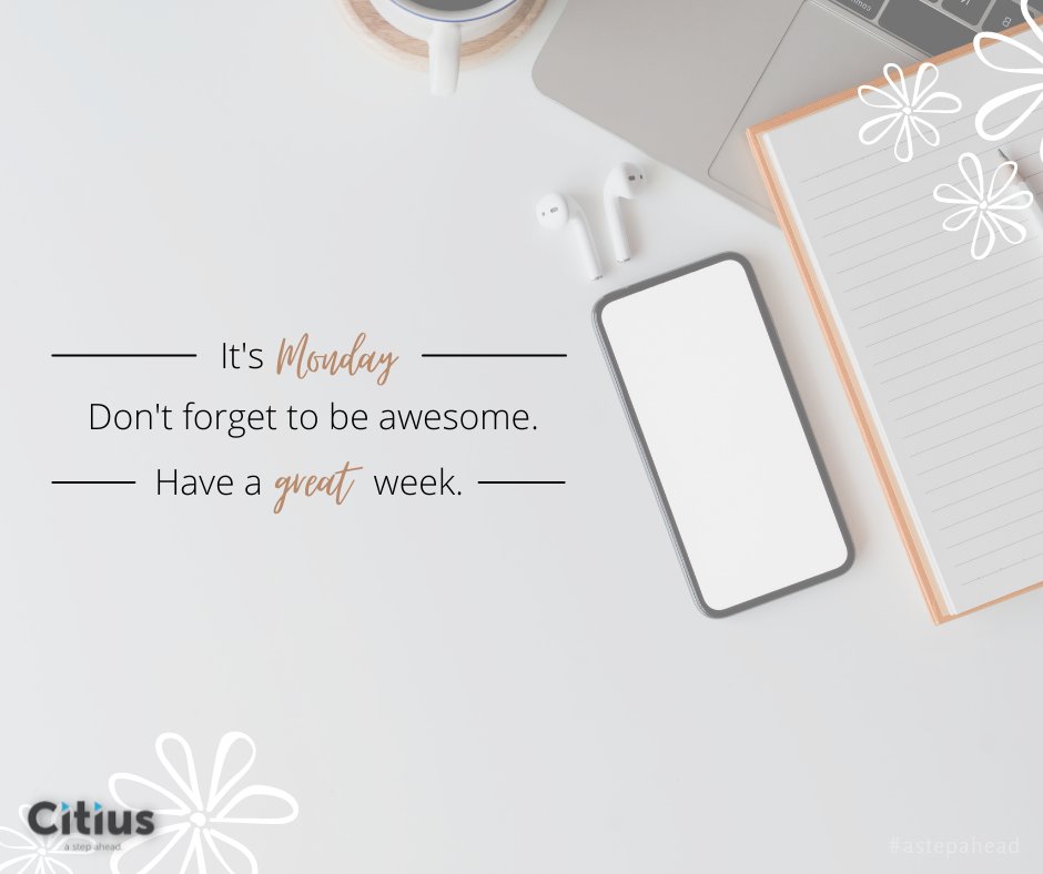 SolutionsCitius's tweet photo. Happy Monday!
Have a great week.

#mondaymorning
#mondays
#citiuscolutionscorporation
#citiuscustomerservice
#greatcustomerservice
#cebucustomerservice
#AStepAhead
#citiuscares
#bposervices
#bposolutions https://t.co/JK4PSI6vku