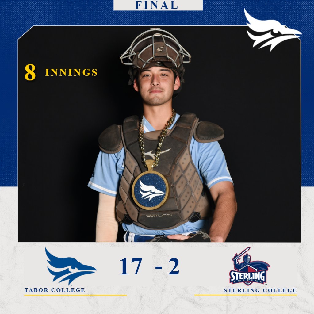 GoTaborBluejays's tweet photo. Bluejays win in 8 at Sterling.  GO TABOR!! https://t.co/Q6xWCbmmER