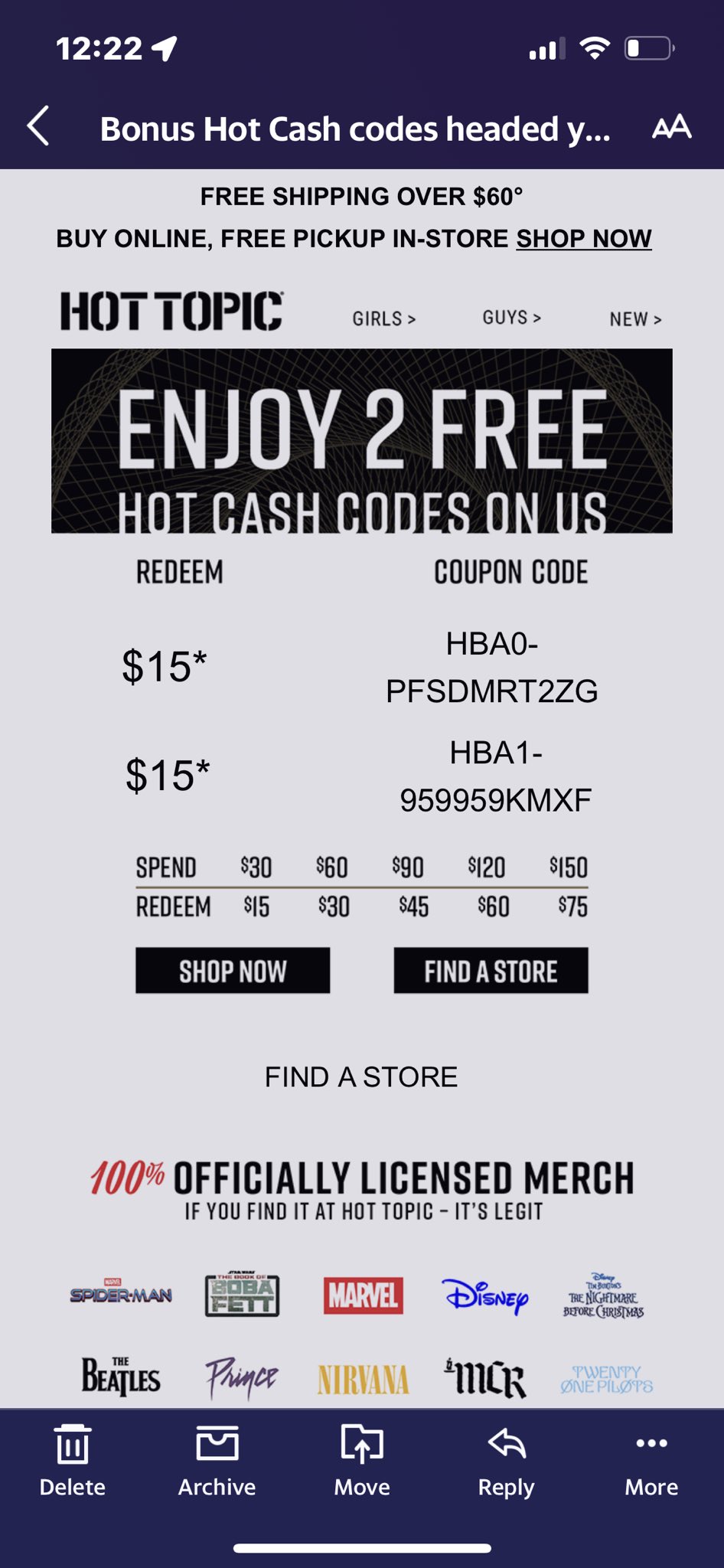 DisTrackers on Twitter "Here are some BoxLunch Money and Hot Cash