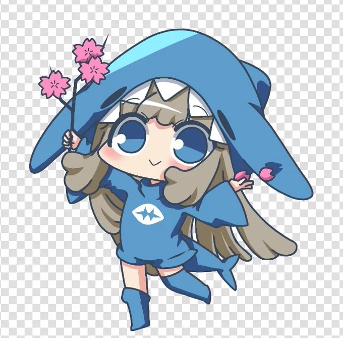 サメ娘ちゃん꜀( ˊᵕˋ )꜆#お絵かき #イラスト #絵師さんとつながりたい #LINEスタンプ 