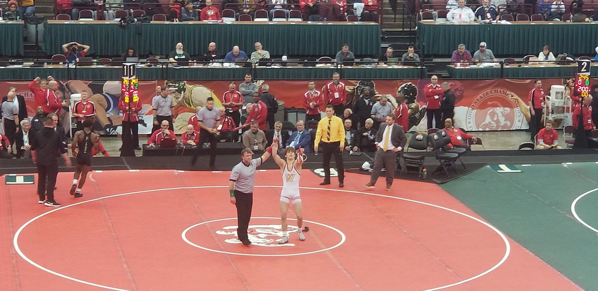 Final score - Chris Earnest 4, Perrysburg 2. CONGRATS to Chris Earnest STATE CHAMPION at 150 lbs.!!