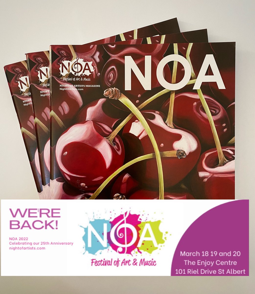 A bonus for my art winning the <a href="/NOAartshow/">Night Of Artists</a> magazine front cover, I put together a huuuuuge 🍒cherry themed gift basket. Come to the artshow Fri, Sat, or Sun and enter my free draw. And u can view tons of art, listen to music and support your local artists. 
win/win/win 🍒🍒🍒