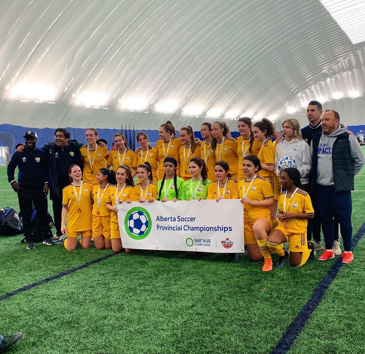 AinhoaCC15's tweet photo. Bronze in provincials🥉Great way to end the season.

@Impact2005Girls https://t.co/6OG3ngXhDd