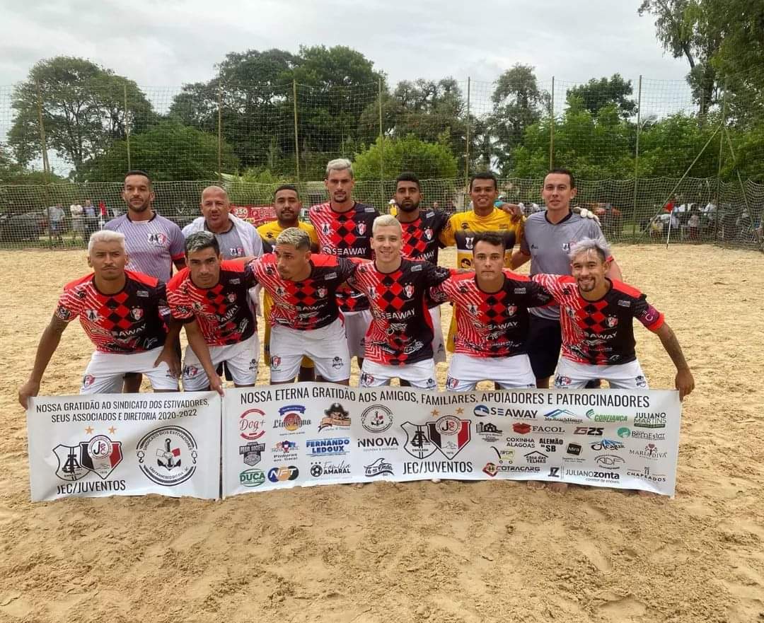JotaAmaralSC's tweet photo. O #JEC #Juventos Beach Soccer conquistou neste domingo a Copa Sul Brasileira da modalidade, disputada em Eldorado do Sul (RS).

Na final o tricolor das areias venceu o Rio Branco (PR) por 4 a 1.

Na próxima semana a equipe estreia no Campeonato Catarinense da modalidade. https://t.co/jDoyWala3u