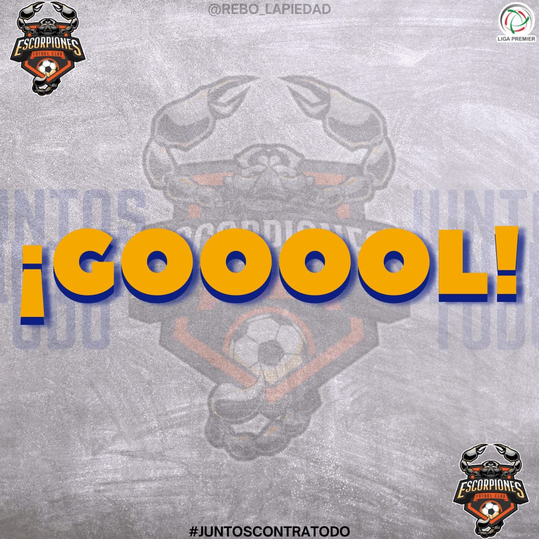 #Min52 Goooooooool de #Escorpiones, marcador parcial #Reboceros 2 vs #EscorpionesFC  1 ¡Soy #ReboceroFiel!
#LigaPremierFMF
Anotador: Sergio Meza #11

 🦍 vs 🦂