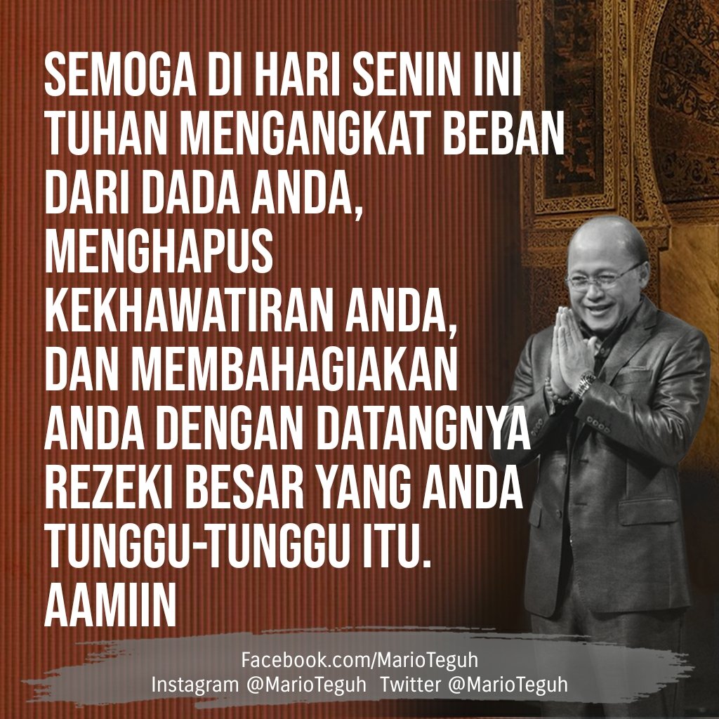 marioteguh's tweet photo. Aamiin ... 🙏💝🙏

#doapagi #senin #monday #mondayday https://t.co/OOGSsLkqgR