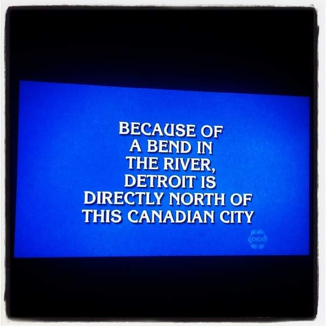 Mikey_E_Evans's tweet photo. South Detroit! 
#YQG #Jeopardy https://t.co/tSVEUhuQi2