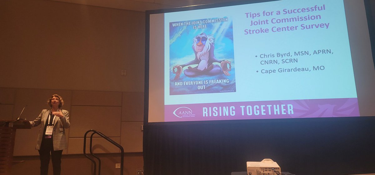 ApnGreen's tweet photo. Learning some tips for @UAMSNeurology next joint commission stroke visit. #aann2022 #IAmAANN #scrn #stroke #NeuroTwitter https://t.co/RaiQHFovdq