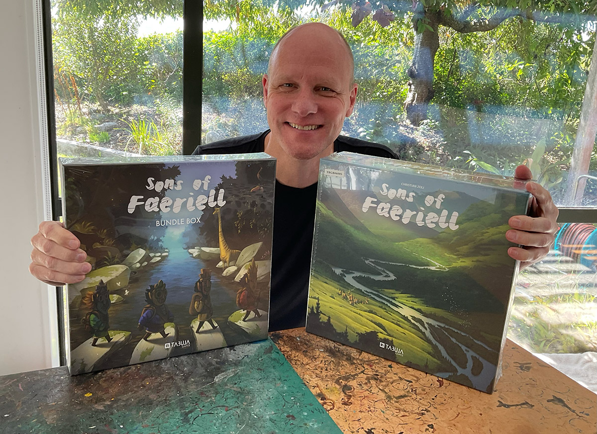 EOGamers's tweet photo. Very exciting delivery from the excellent people at @tabulagames, makers of #Mysthea and #Icaion, two of my fav games of the last few years. #SonsofFaeriell has arrived and it looks gorgeous! Really looking forward to playing this one. Look out for my coverage and rules summary! https://t.co/1eCuscF8ED