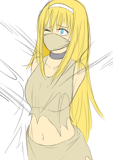 続けて描いていたら、ドラゴンクエスト5のマリアが鞭で打たれるイベントが、頭に思い浮かびました。 