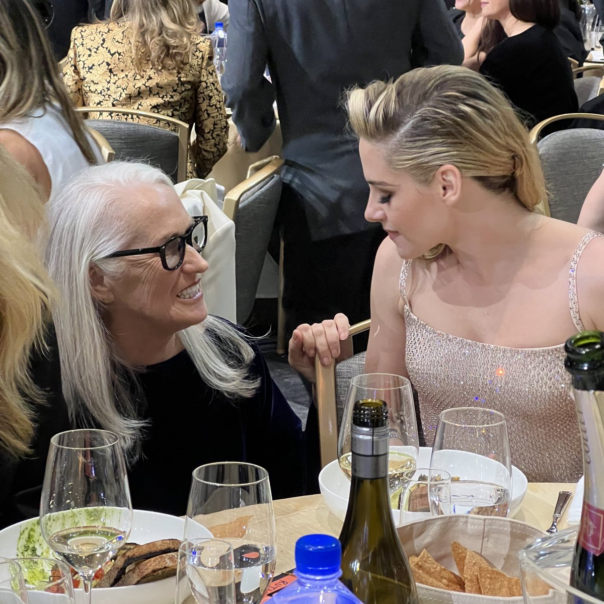 NextBestPicture's tweet photo. Jane Campion and Kristen Stewart at the #CriticsChoiceAwards https://t.co/fxmnddD6JU