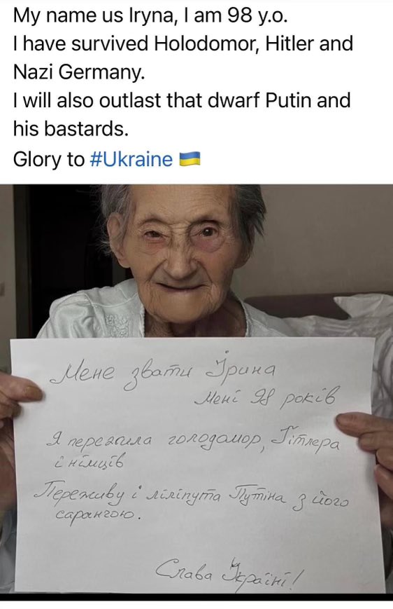 fireman452a's tweet photo. The fantastic WILL of the Ukrainian people is WONDROUS to behold!! #LiarTrump #LoserTrump https://t.co/0BGFy85egD