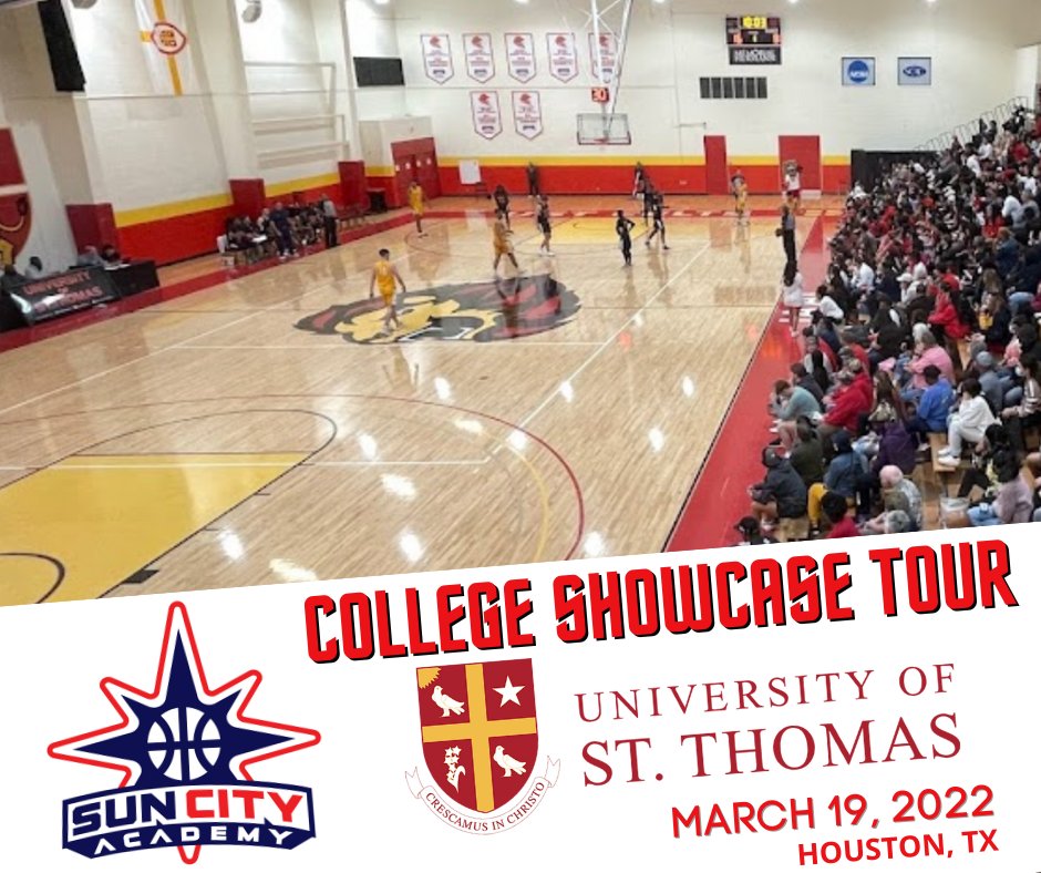SunCityPrep's tweet photo. 🏀🔥THE COLLEGE SHOWCASE TOUR: NEXT STOP HOUSTON🔥🏀

DON'T WAIT/REGISTRATION ENDS:
TEAM: Thurs, March 17
FREE AGENTS: Fri, March 18
**OR UNTIL FILLED**

🗣️BOTH OFFERS AND SCHOLARSHIP OPPORTUNITIES ON SITE!
📍@USTceltsMBB
☎️915-249-0444

REGISTER TODAY 👇
https://t.co/9h9J2PCnXo https://t.co/K6LLPPoxlF