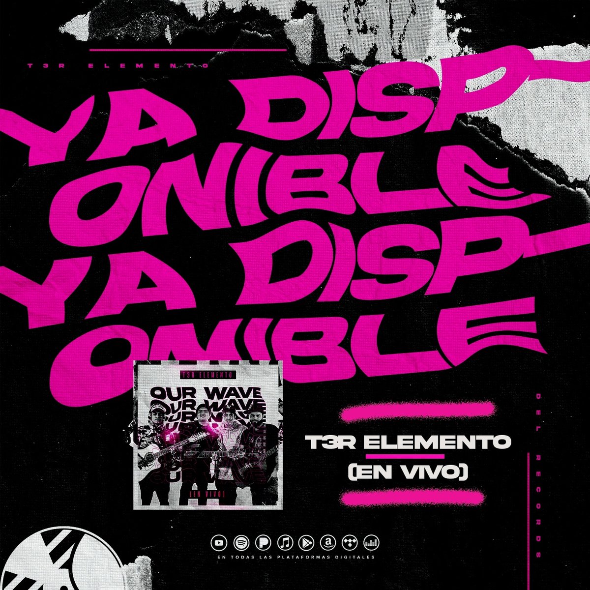 delrecords's tweet photo. OUR WAVE (En vivo)
disponible en todas las plataformas digitales! π΅ππ₯
https://t.co/ra9jm6DaLd
#DelRecords π΄ #OurWave #T3rElemento π΅ https://t.co/RIAvoYNE71