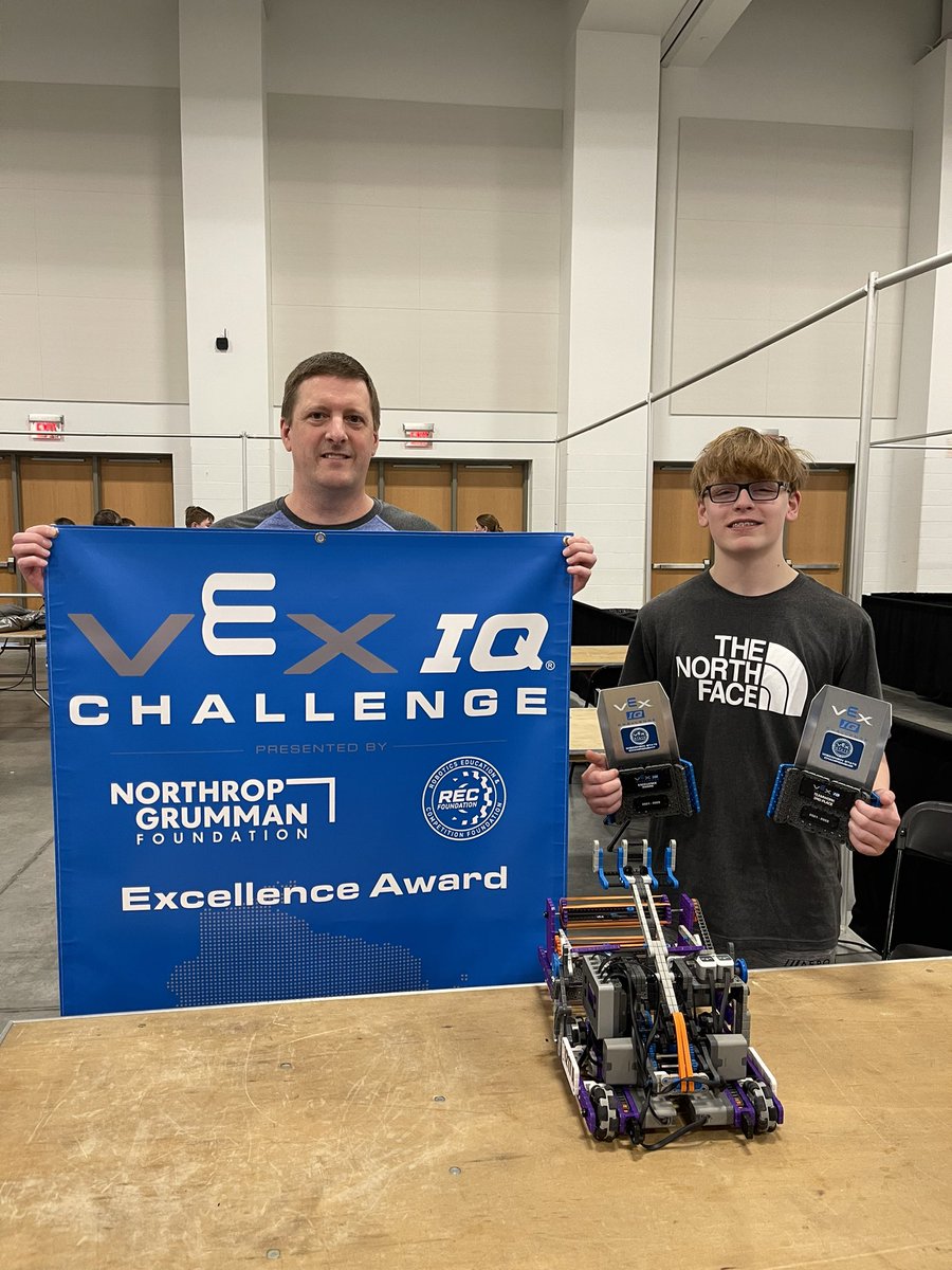 TechEdRocks's tweet image. 3 Pirates from @hssdbv won the top award “Excellence “ at the Wisconsin State VEX IQ Championship in Appleton today! This qualifies them to compete at the World Championship in May. Congratulations team 1217A!
