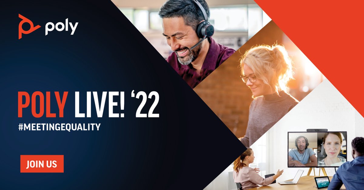 PolyCompanyAPAC's tweet photo. At Poly Live! β22, hear from inspirational industry leaders and discover the latest trends, award-winning audio and video solutions that will shape the future of work.
We'll be in Melbourne tomorrow! More info: https://t.co/aVHuOGxD0Y
#PolyLive22 https://t.co/SNhX0yiqjM