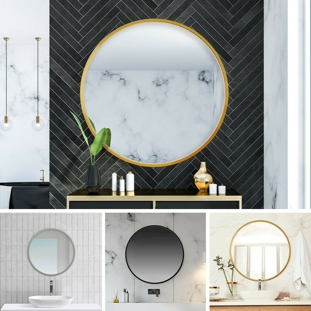 bathdepotcanada's tweet photo. Available in a variety of sizes and finishes, our new round mirrors will bring softness and elegance to your decor.

🛒 Link in bio https://t.co/MnhYz0s0gZ