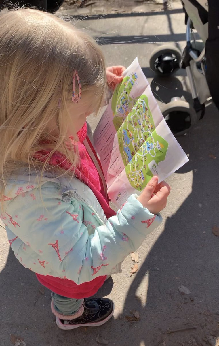 Töchterchen (4) hat sich heute den ganzen Tag daran versucht, sich und uns anhand der Karte durch den Tierpark zu navigieren. Wie sie das einfach so ausprobiert - ich könnte stolzer nicht sein. 😍