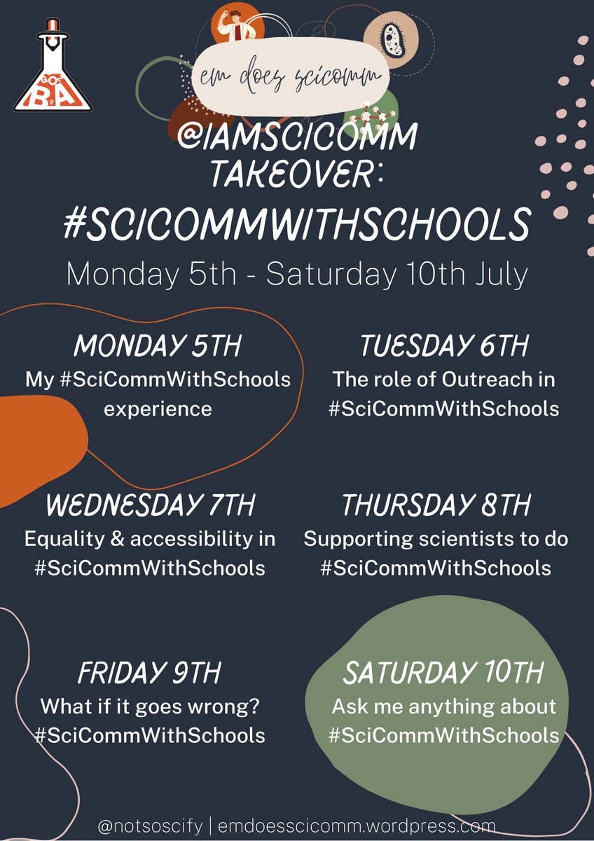 iamscicomm's tweet photo. [admin] In the heat of July, science engagement manager Em Dixon (@notsoscify) #QueerInSciComm shared her #SciCommWithSchools specialization, and how to include equality and accessibility as well ways to address when it can go wrong! https://t.co/O1dZIeQhqQ