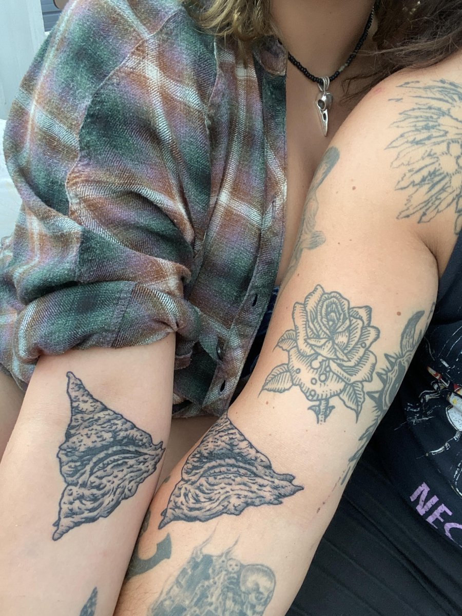 MotGrowth's tweet photo. Shoutout to some of our favorite Motivational Growth fans @sheldonjbyer for getting some permanent ink of The Mold 🍄 Also, check out the dope little tiny The Mold their kid made from clay🤯 https://t.co/pE5WekzqyW