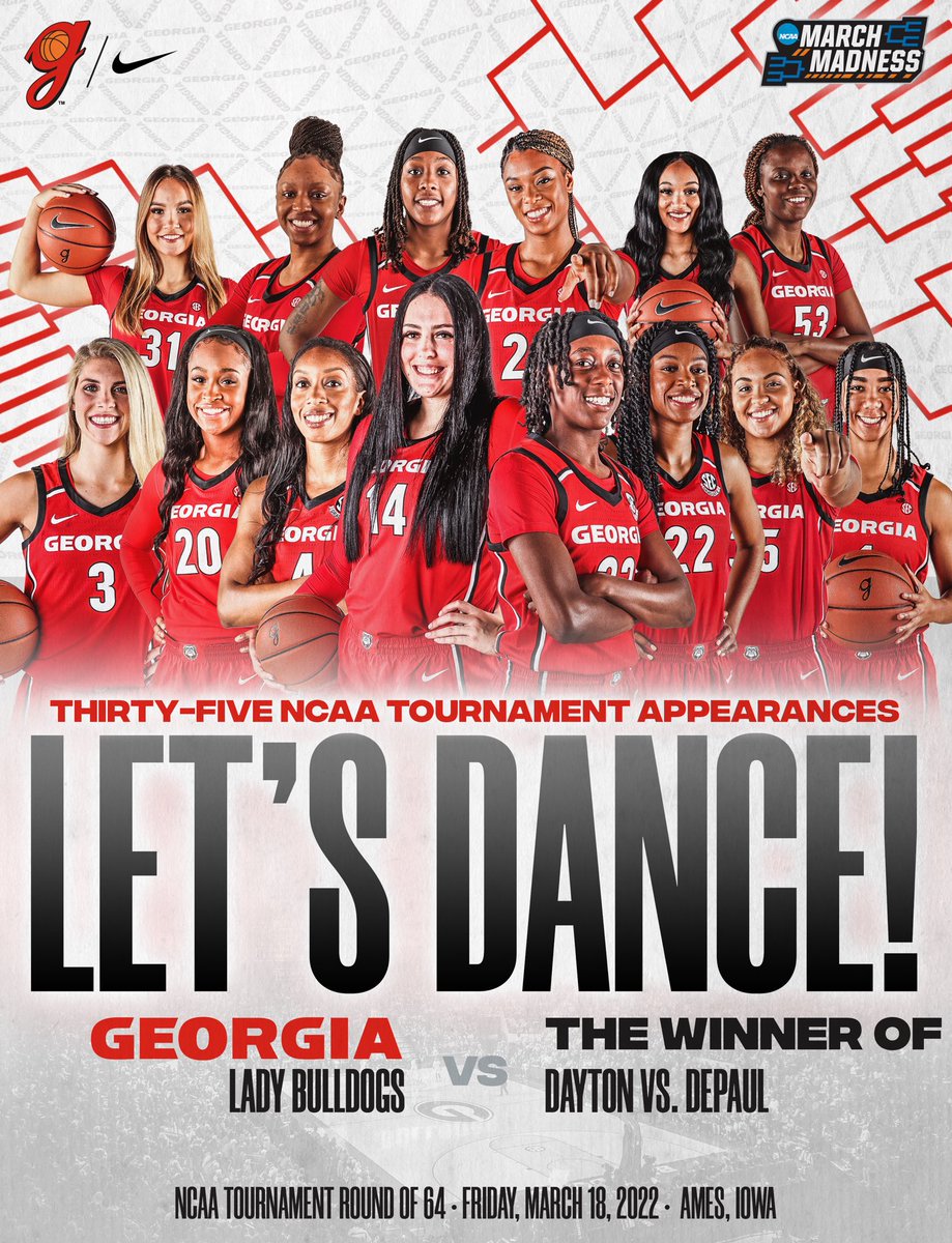 For the 35th time in program history...

THE DAWGS ARE DANCING‼️

#BringYourBest | #GoDawgs
