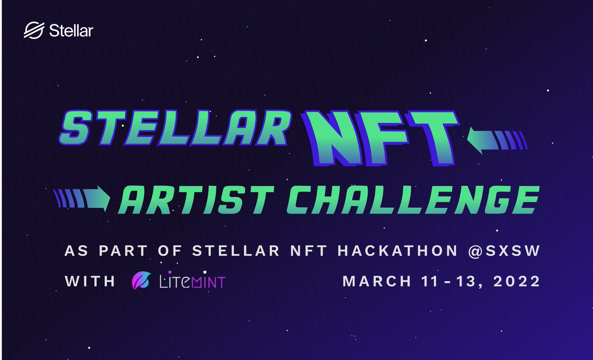 StellarOrg's tweet photo. For the Stellar NFT Artist Challenge, you have until March 14, 2022 at 6 PM CST to vote for your favorite NFTs on https://t.co/UNs0w2PeVU. 

Winners for this challenge will be announced on the Stellar Developers Discord: https://t.co/mIUpSSCelr https://t.co/f0IGyBs5OO