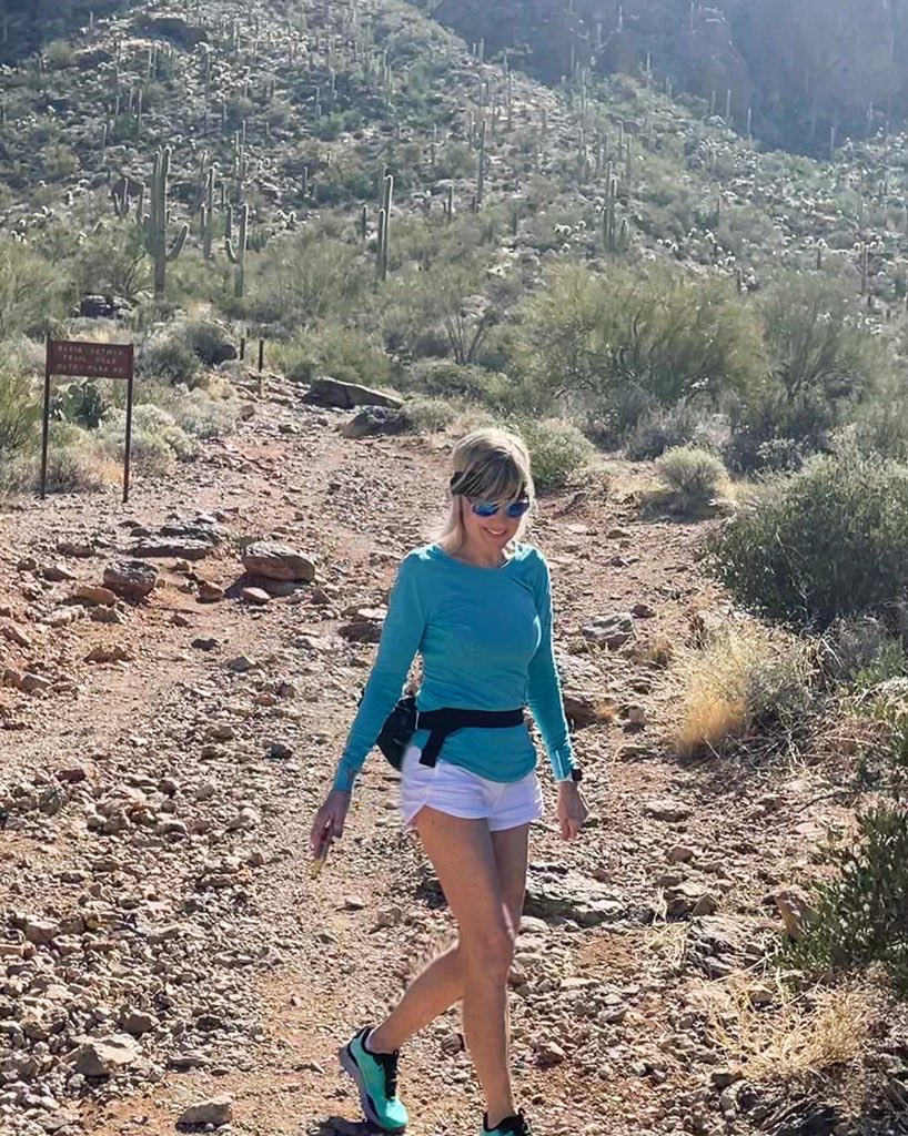 totallytucson's tweet photo. Happy Sunday, #Tucson! 77 and sunny today. One fine beautiful Spring day for hiking in the desert! Trekked up #yetmantrail @SaguaroNPS at #GatesPass to see the ocotillos’ red flames in bloom. Loving my new trail shoes from @FleetFeetTucson. @VisitTucsonAZ https://t.co/WQ3nkShWLM