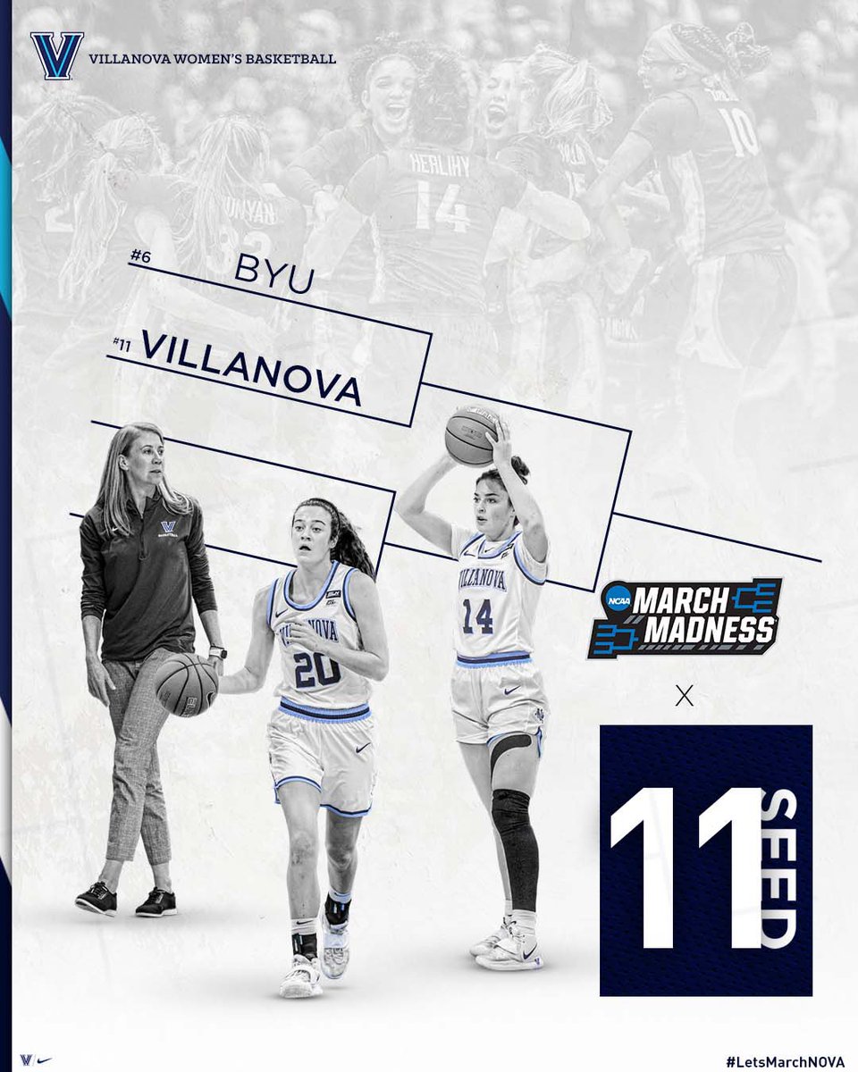 Going dancin’ in Ann Arbor❗️

6 BYU vs. 11 Villanova 

#LetsMarchNova #MarchMadness