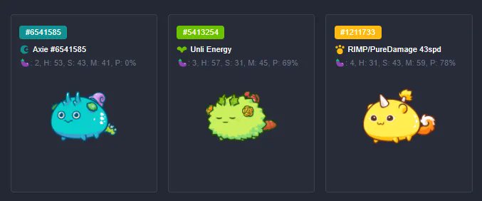 rjsbalic's tweet photo. Looking for experienced Axie players who can handle any of these teams:

#AxieInfinity 
#AxieScholarship 
#AxieScholarships 
#AxieinfinityScholarship 

@reyesruden https://t.co/sRiP3z3TtK