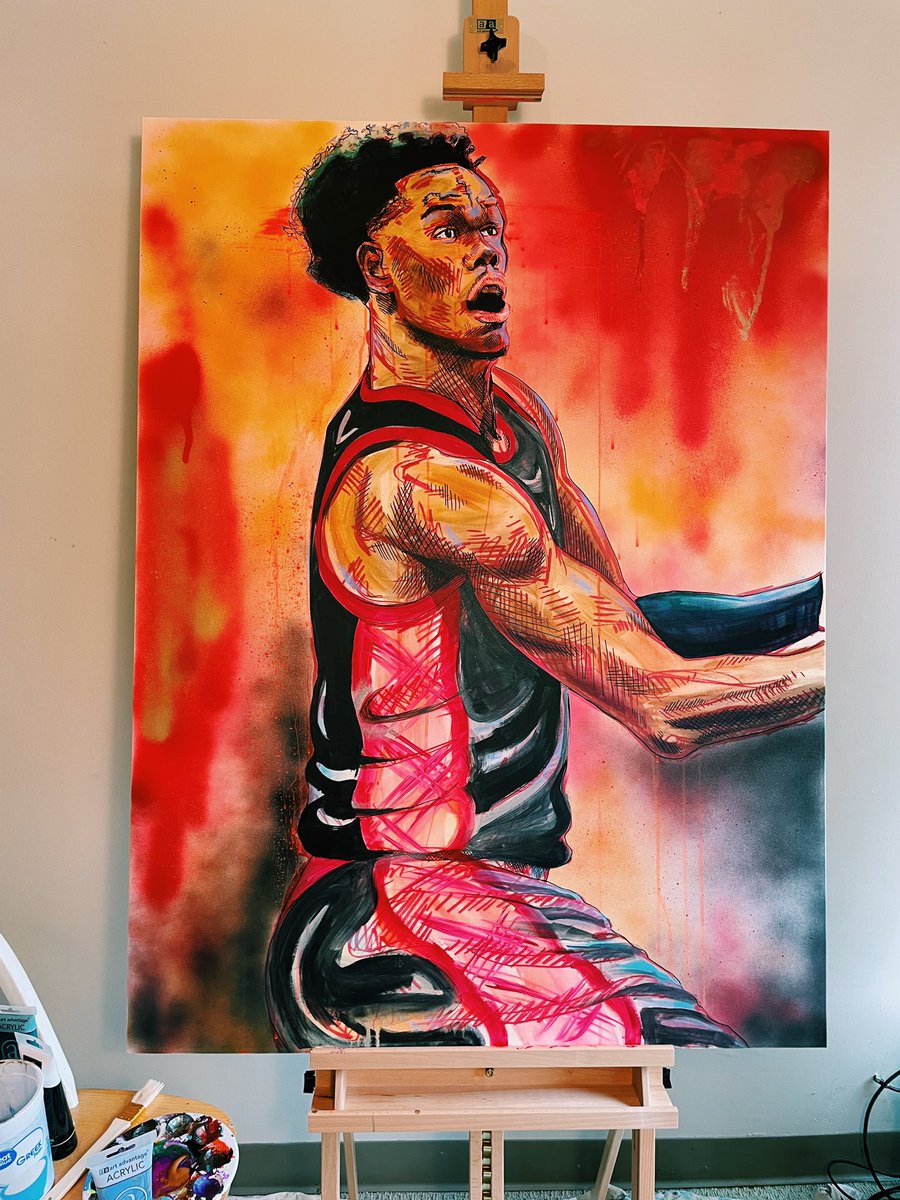 ambitionabby's tweet photo. It’s not done yet, but it’s getting close😁🥳 @AnferneeSimons @trailblazers https://t.co/1kshdj7dRG