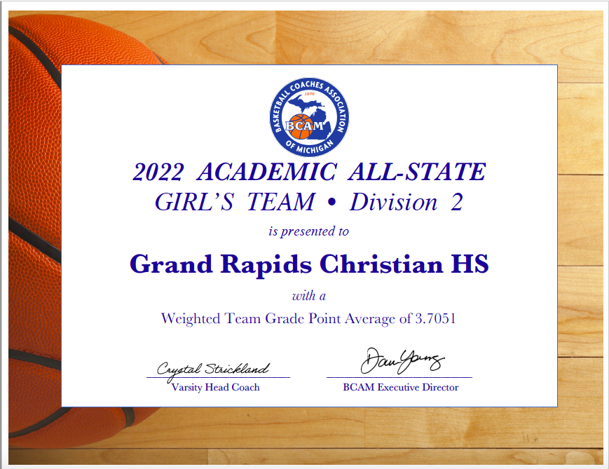 Team Academic All-State! Impressed with these players and their hard work in everything they do!