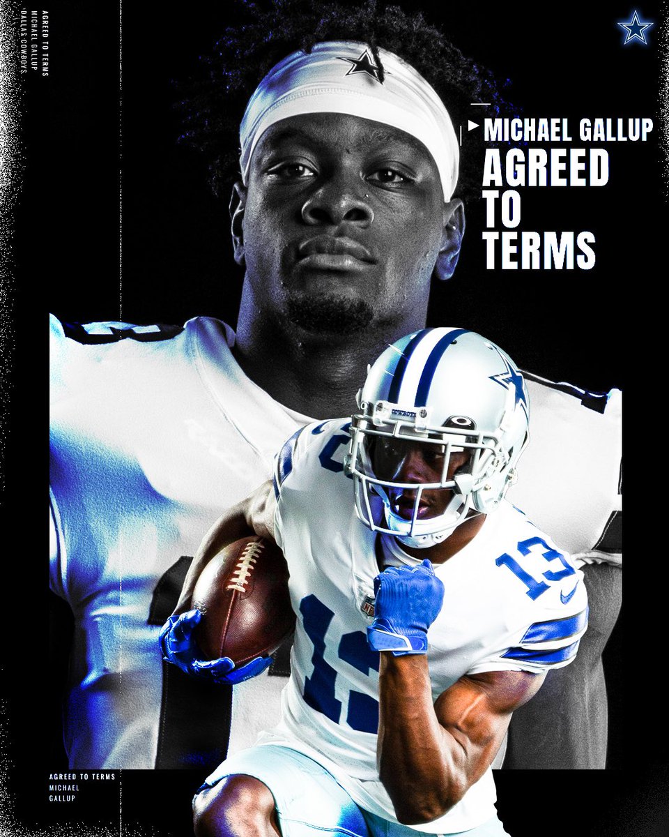 We have agreed to terms with veteran <a href="/michael13gallup/">Michael Gallup</a>. ⭐️

Read more  ➝ bit.ly/3JbTFMb