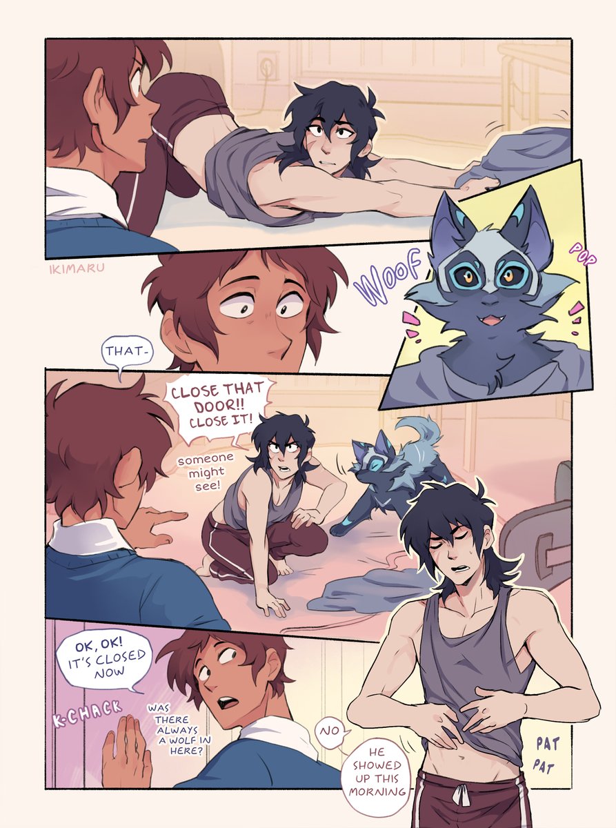 VR/college AU part 11-2! aand he walks in on some poses and chaotic doggo time lool 