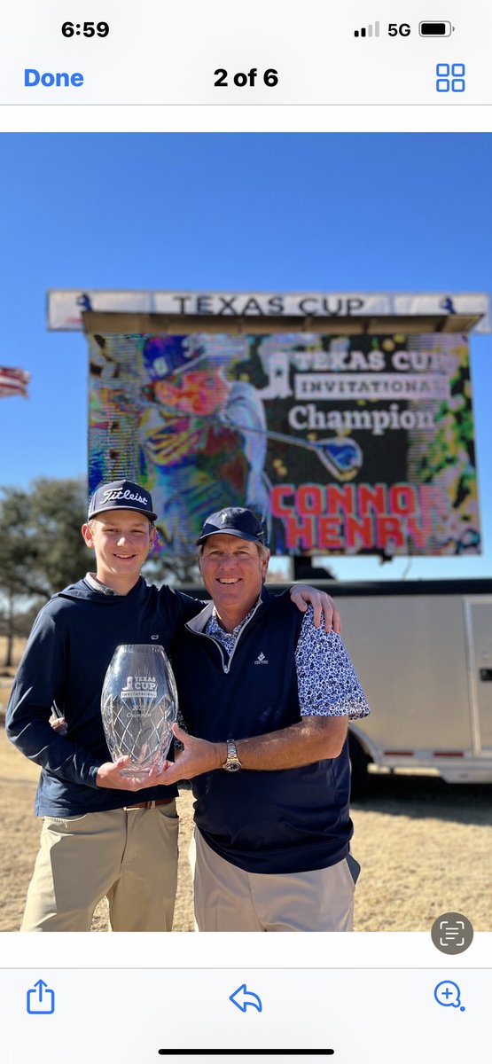 KPedigo's tweet photo. So proud of my godson @connorjhenry buddy it was an honor to be on the bag this week! Your future is bright and I canโt wait to see you achieve your goals! @jjhenrygolf #kidisgood #callingallcoaches https://t.co/2ed4CLnmea